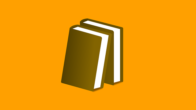 a book, orange, brown